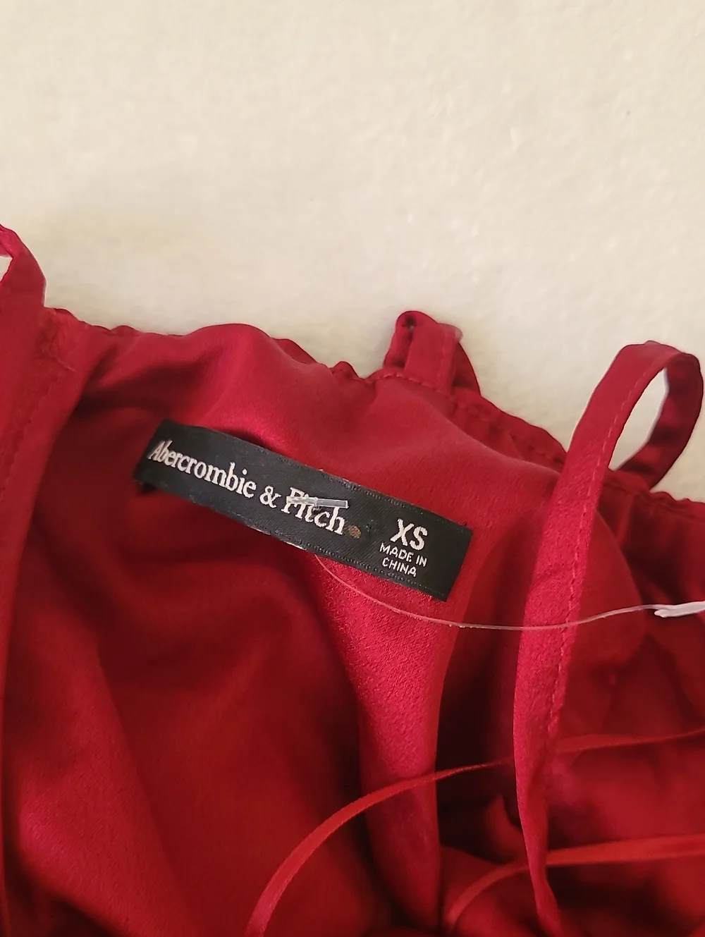 Abercrombie Giselle Sunburst Pleated Maxi Dress Ruby Red Burgundy XS Art To Wear